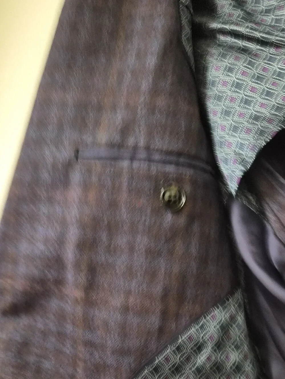 Ted Baker London Blue Checks Two-Button Sport Coat Size 46 R